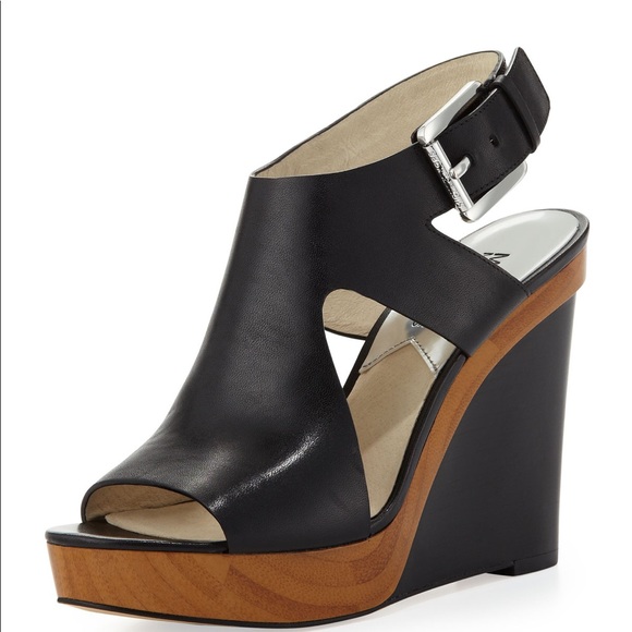 michael kors josephine wedge black